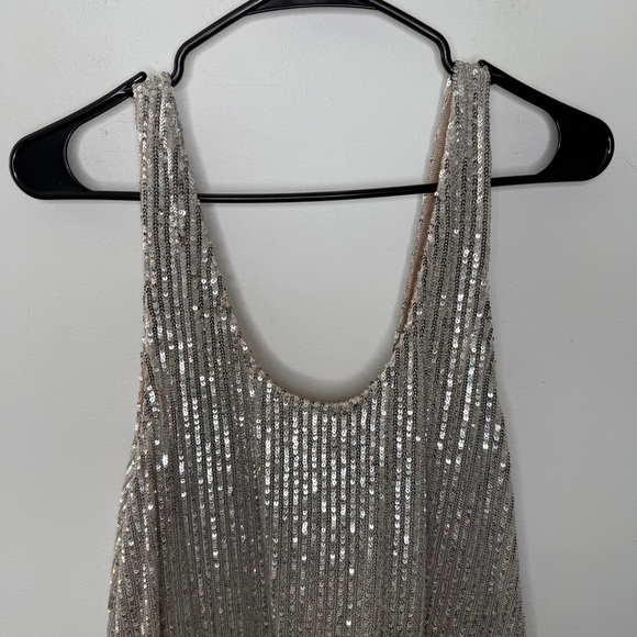 Anthropologie Siempre Deco Sequin Feather Tunic - Picture 4 of 8